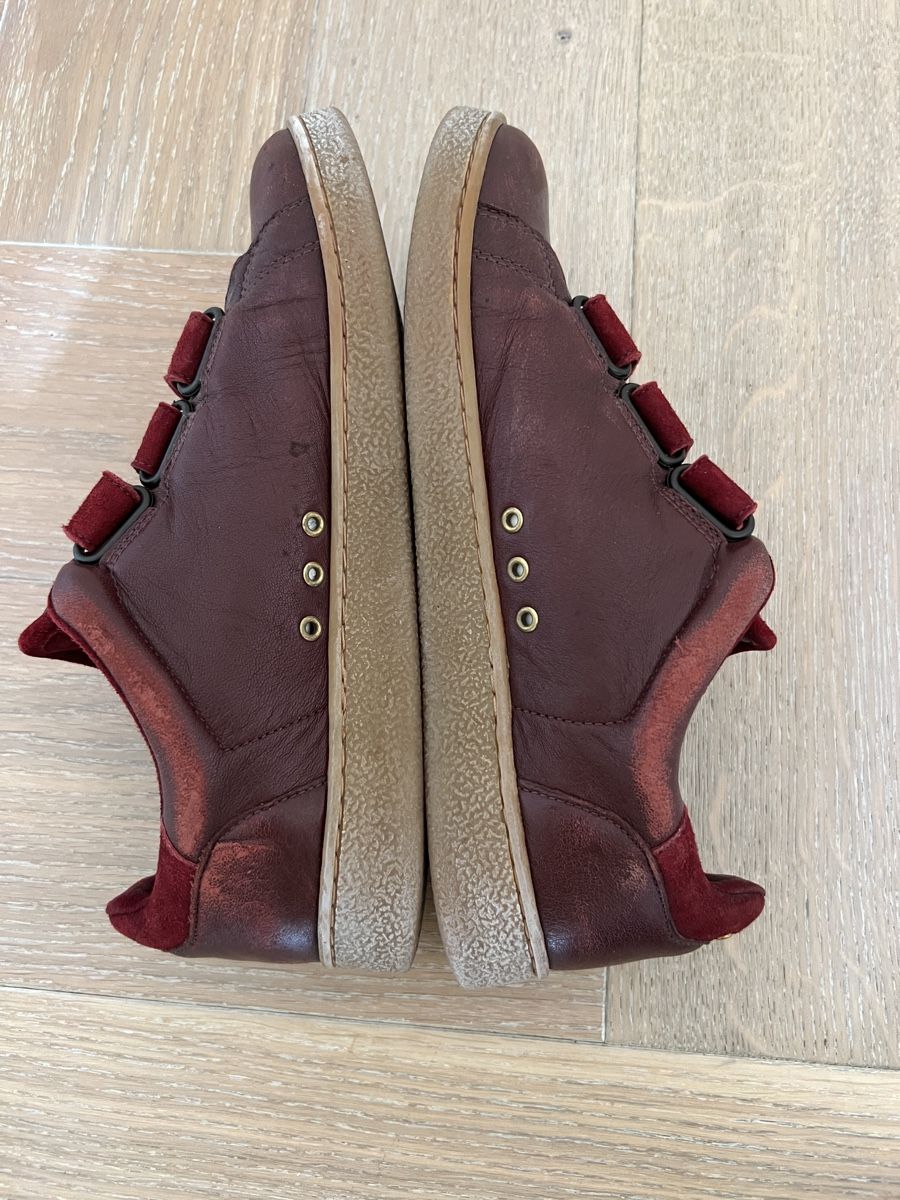 Jerome Dreyfuss Scarpe da donna: Jerome Dreyfuss Burgundy Sneakers – Usato da Zürich venduto da Mirouch 5