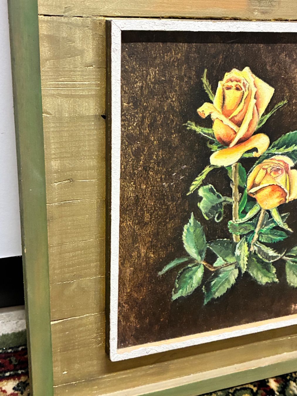 Poster & Bilder: Rosenbild auf Holz – Gebraucht aus Horw von adler65 3