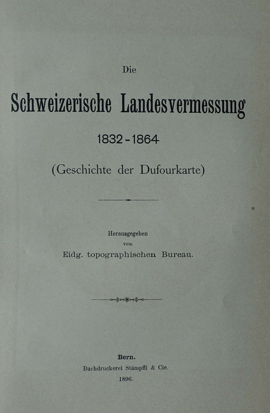 Libri: Geschichte der Dufourkarte - Bern 1896 – Usato da Zürich venduto da Schatzmeister1 2