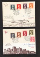 2 FDC Belege Monaco Princ.Caroline Zst.Nr.558-566