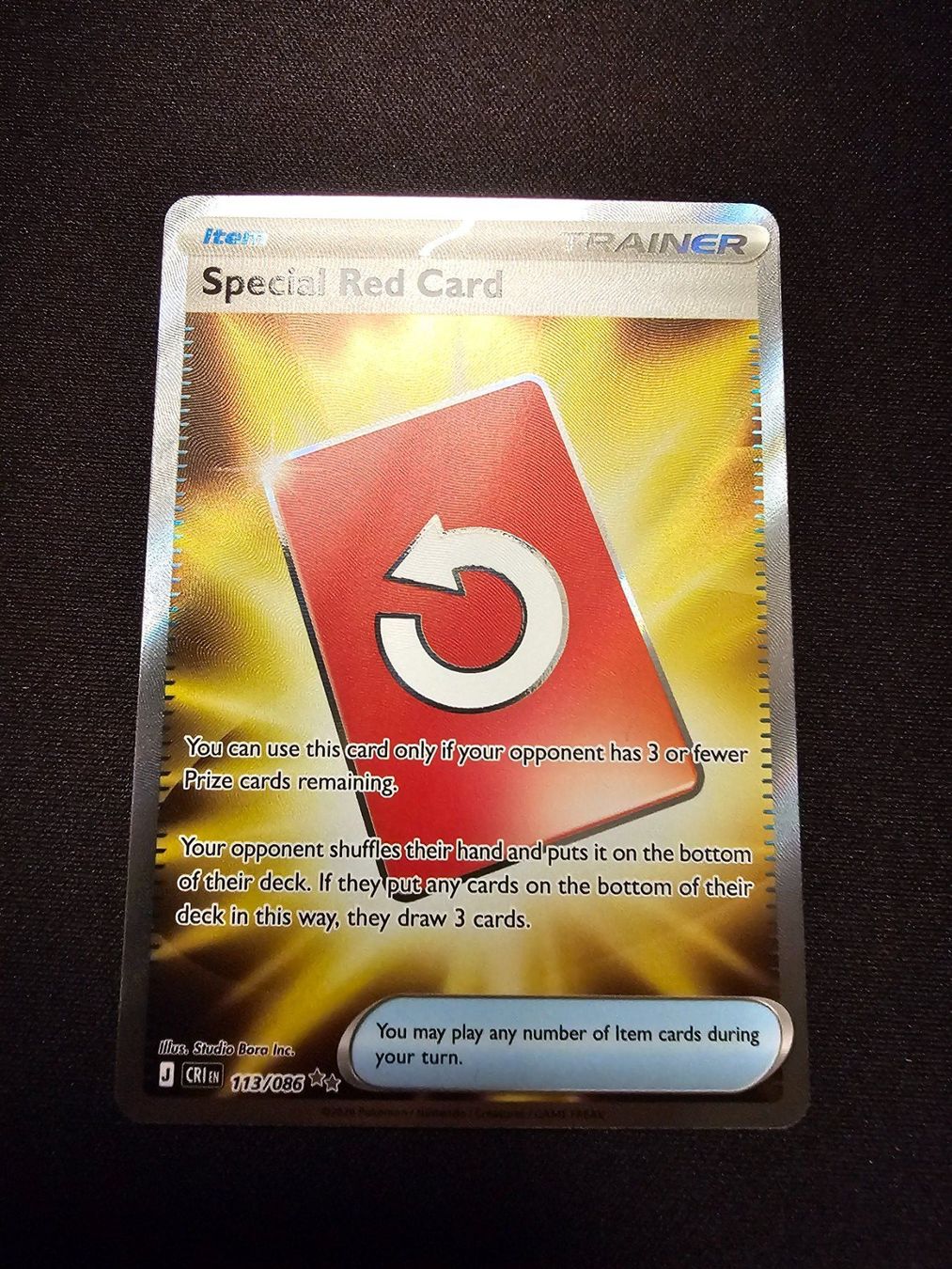 Pokémon Sammelbilder & Trading cards: Special Red Card 113/086 – Gebraucht aus Lufingen von Argannon