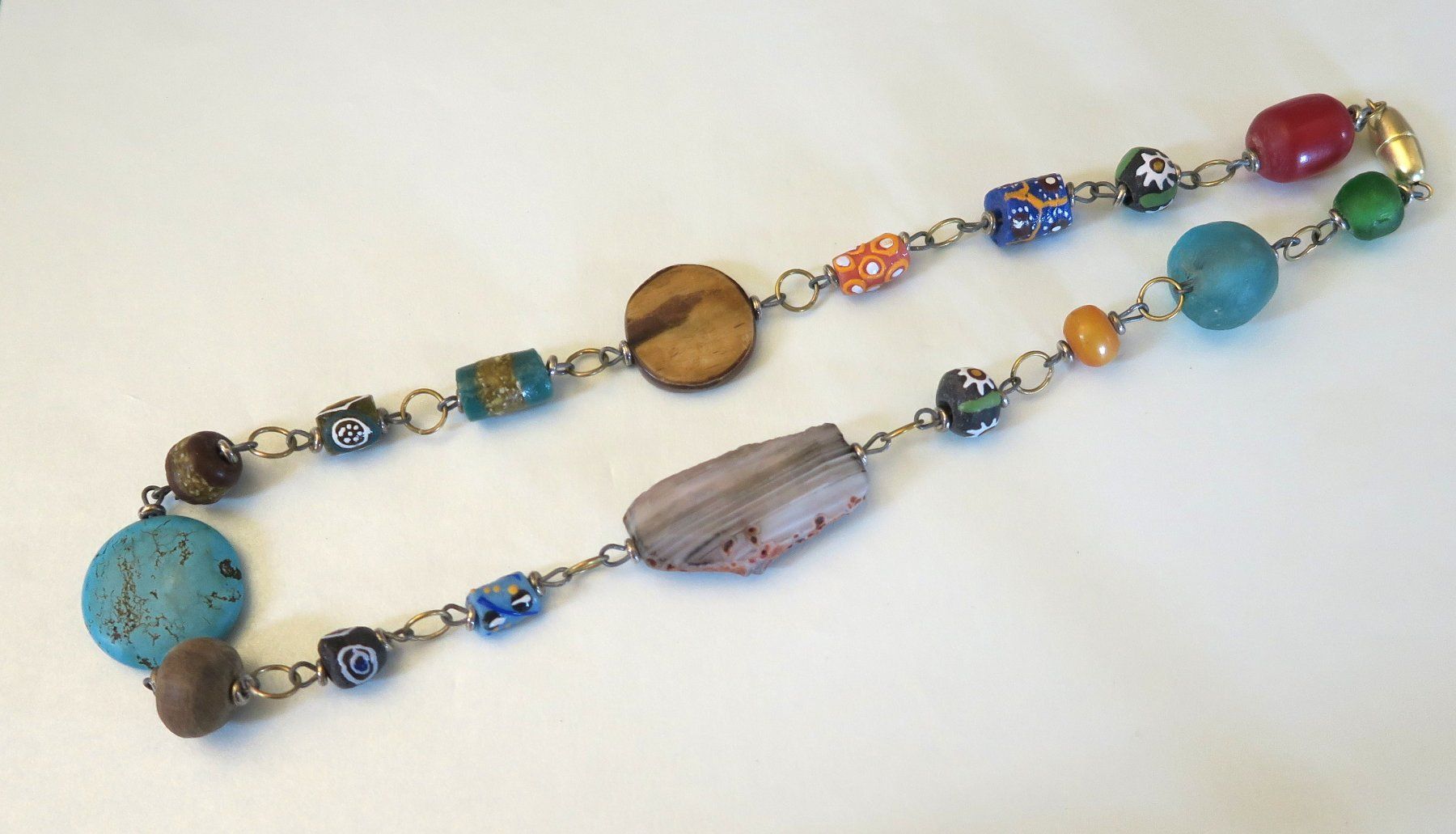 Catenine: Kette mit verschiedene Perlen "Türkis" – Usato da Brittnau venduto da marlenestone 1
