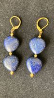 Herz Lapislazuli Ohrringe Edelstein Boucles Lapis-lazuli
