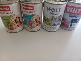 Hundefutter Dosen Animonda Wolf of Wilderness Rinti neu