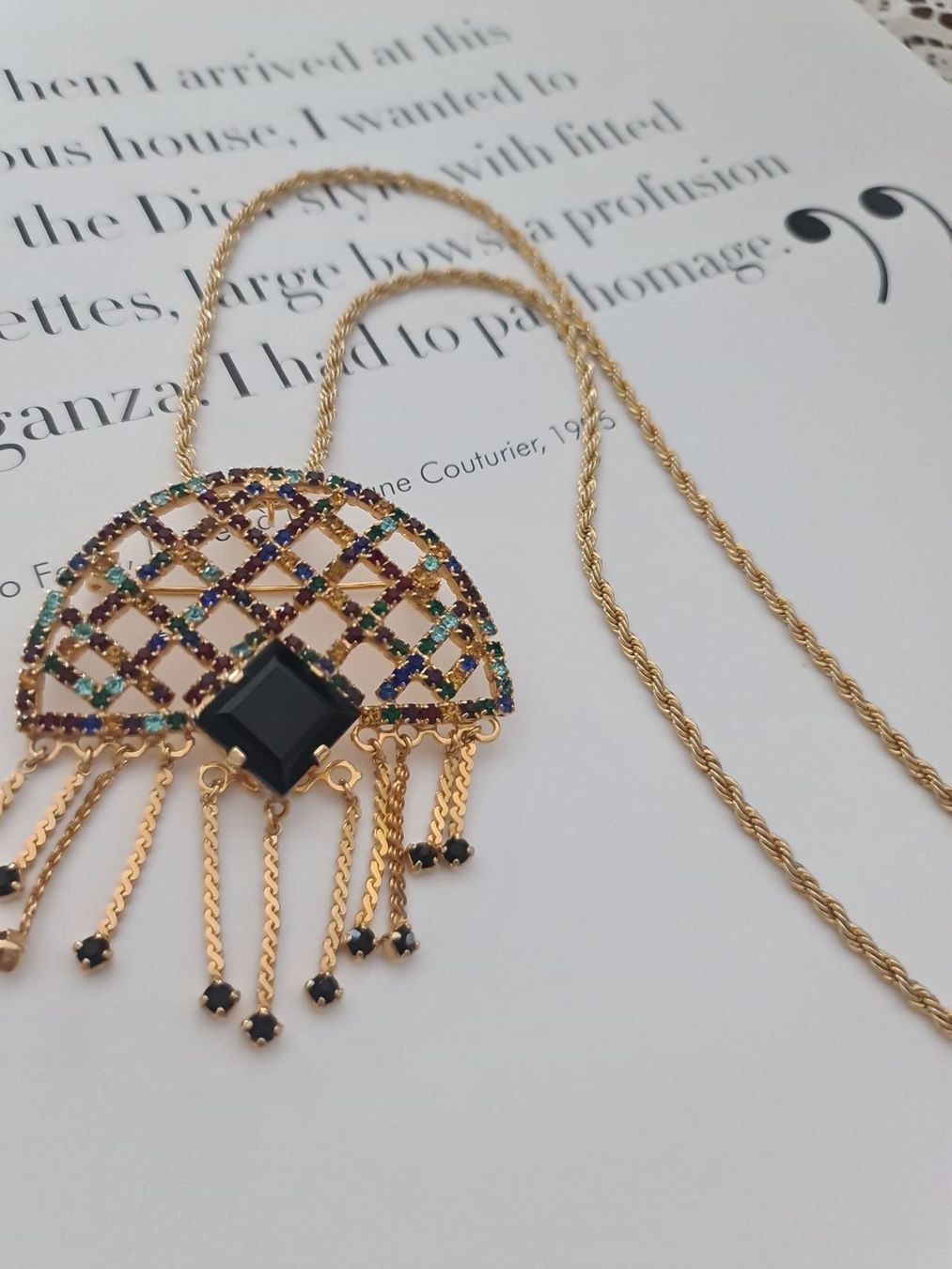 Catenine: Kette mit Anhänger / Brosche – Usato da Winkel venduto da Glamour4You 5