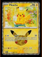 Pikachu 025/128 Pokemon 30th Celebration 30