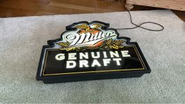 Miller Genuine Draft Leuchtreklame - Sammlerstück! Rarität