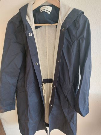Regenjacke Damen Gr. 36 Kapuze blau LANIUS