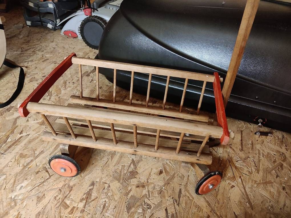 Carrozzine per bambole: Bollerwagen aus Holz – Usato da Nusshof venduto da minigerbil 1