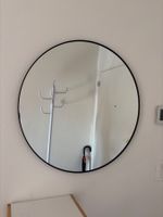 Oval mirror black frame good condition