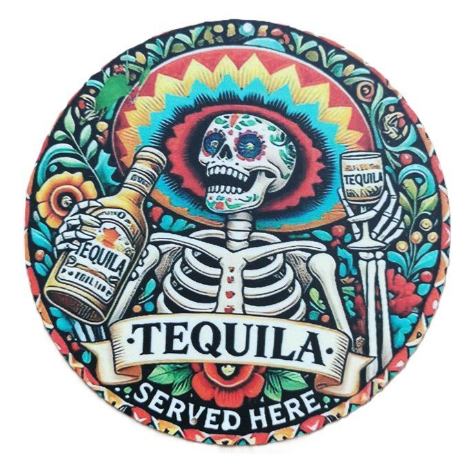 Insegne: Tequila served here -   Blechschild  (neu/OVP) – Nuovo e nell'imballaggio originale da Wilen b. Wollerau venduto da morethanmusic