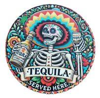 Tequila served here -   Blechschild  (neu/OVP)