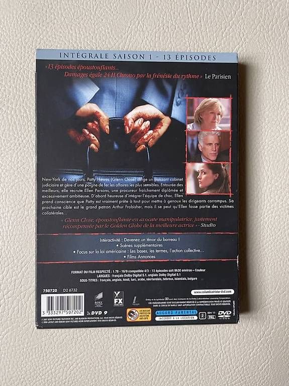 Tutti i DVDs: CD DVD. damages – Usato da Genève venduto da flocon06 3