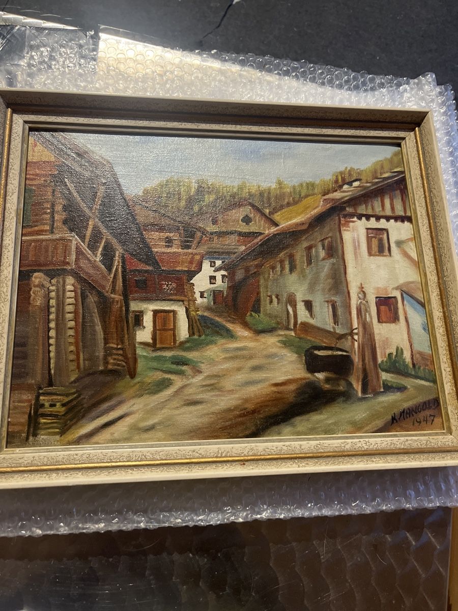 Gemälde: Ölbild K.Mangold 1947 – Gebraucht aus Uznach von  3
