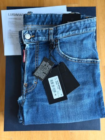 100% originale DSQUARED2 Skater Jeans Hose Grösse 48