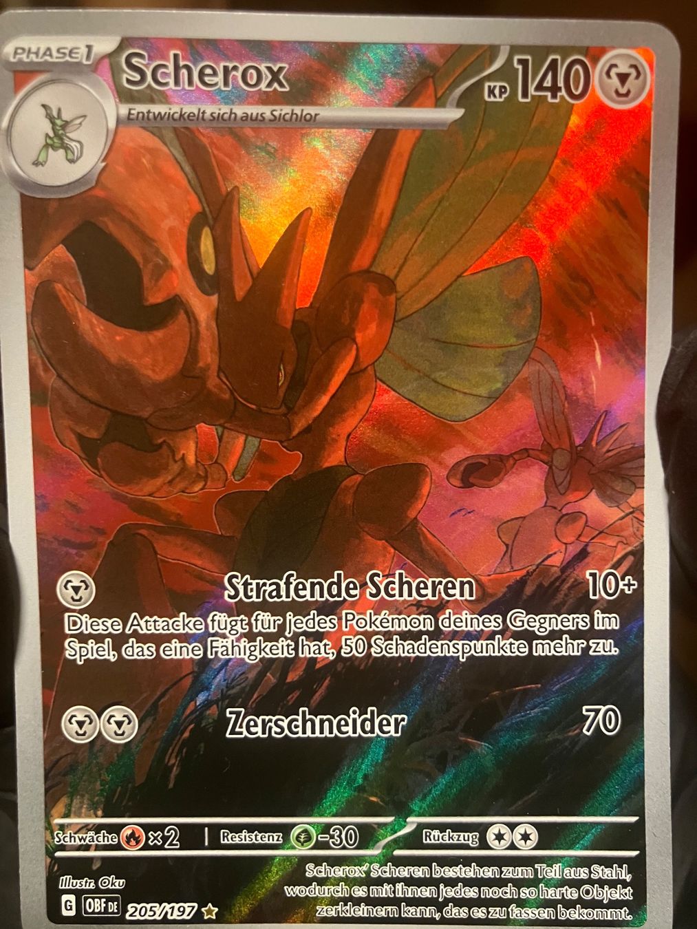 Pokémon Carte collezionabili: Scherox 205/197 – Usato da Baar venduto da Elmo43