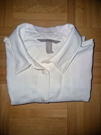 Damen Hemdbluse weiss Grösse 34 H&M guter Zustand