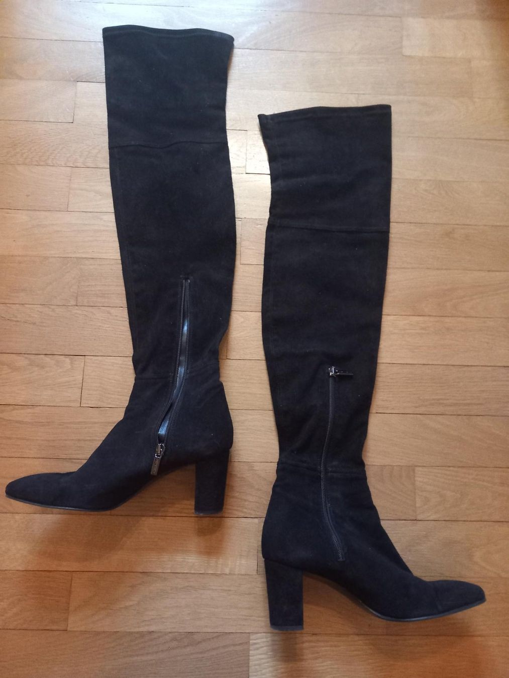 Damenschuhe: Cuissardes daim noir T.38 – Gebraucht aus Troinex von awh_m65m 1
