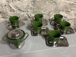 Tazzine caffè marca ECCHO con sottotazze e zuccheriera