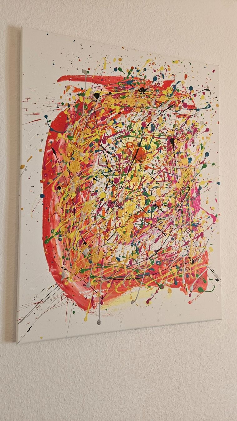 Gemälde: Tableau abstrait multicolore, idéal pour décorer🎨 – Neu (gemäss Beschreibung) aus Le Locle von fab_c9hh 2