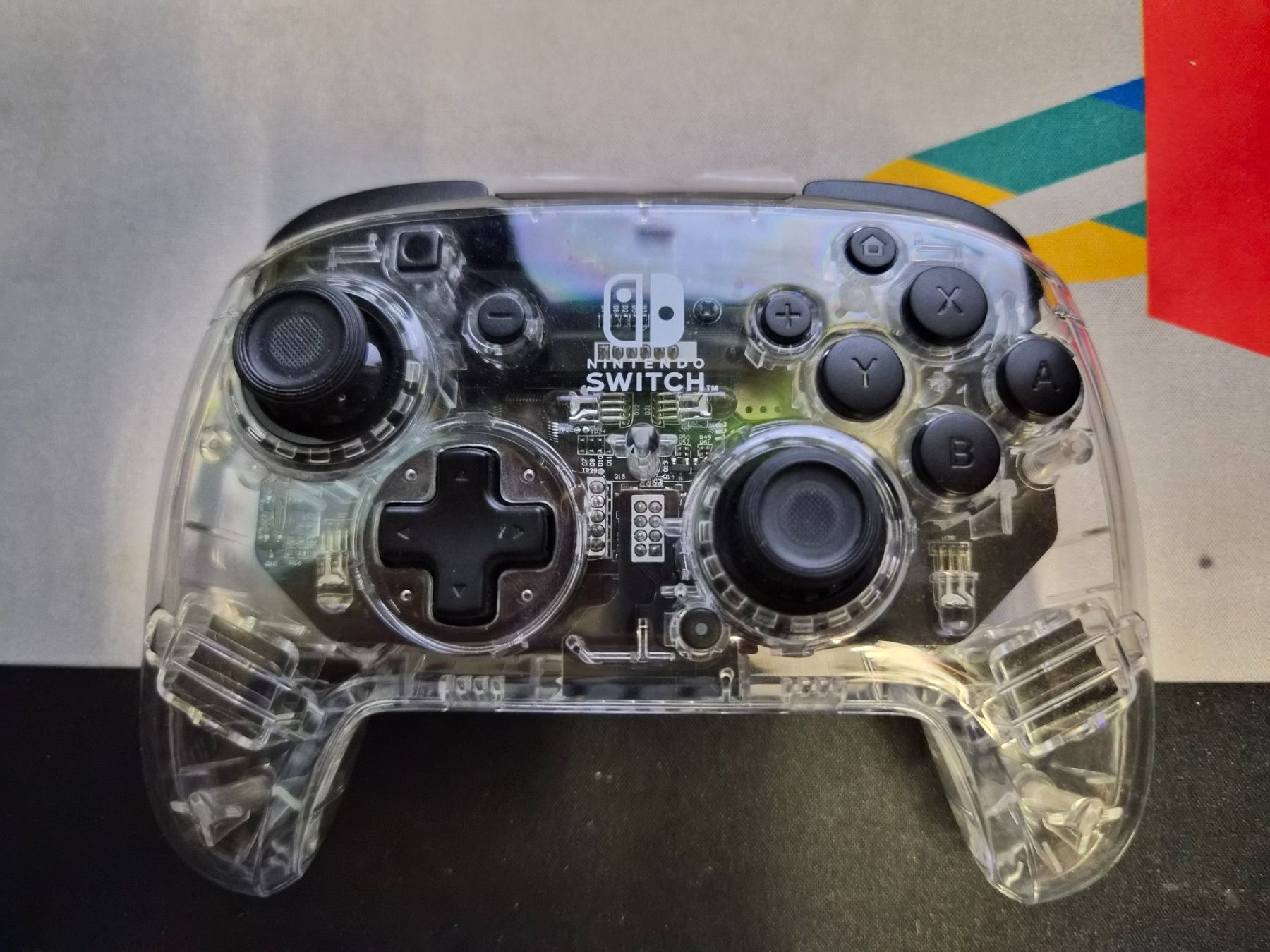 Nintendo Controller: Nintendo Switch Pro Controller transparent Gehäuse Ink Lade. – Usato da Zürich venduto da Joselito0