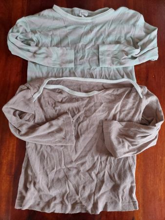 Hessnatur Pyjama-Oberteil 2er-Set Grösse 86/92