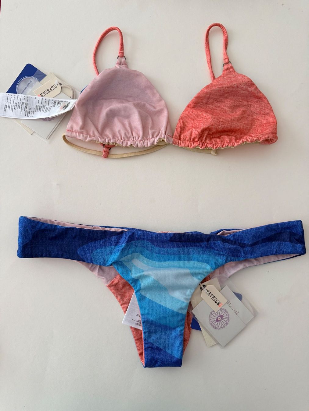 Billabong Costumi da bagno & Bikini: BILLA BONG, Bikini, Grösse M, Farbe Blau/Rosa – Nuovo e nell'imballaggio originale da Rudolfstetten venduto da gst_g7xl