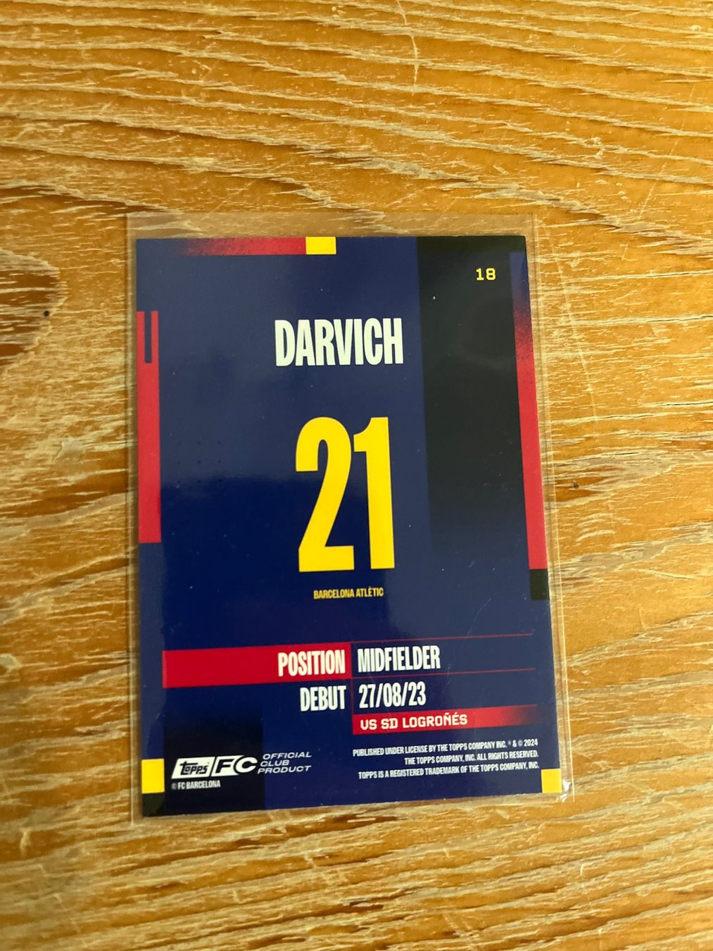 Topps Sammelbilder & Trading cards: Noah Darvich /99 – Gebraucht aus Balzers von jos_6r9r 1