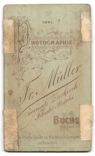 Photos & affiches: Fotografie Fr. Müller, Buchs, Bürgerli – D'occasion à Berlin par bartko-reher 1