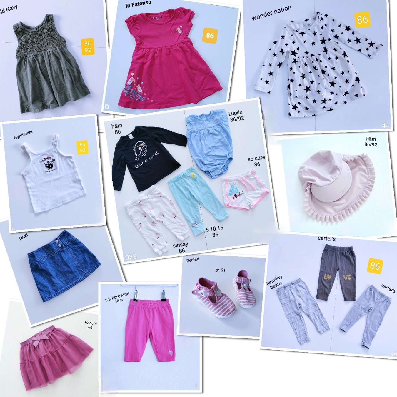 Lotti & Set di vestiti: Kleiderpaket Mädchen Gr. 86/92,  Sommerset – Usato da Trimbach venduto da agn_65dh