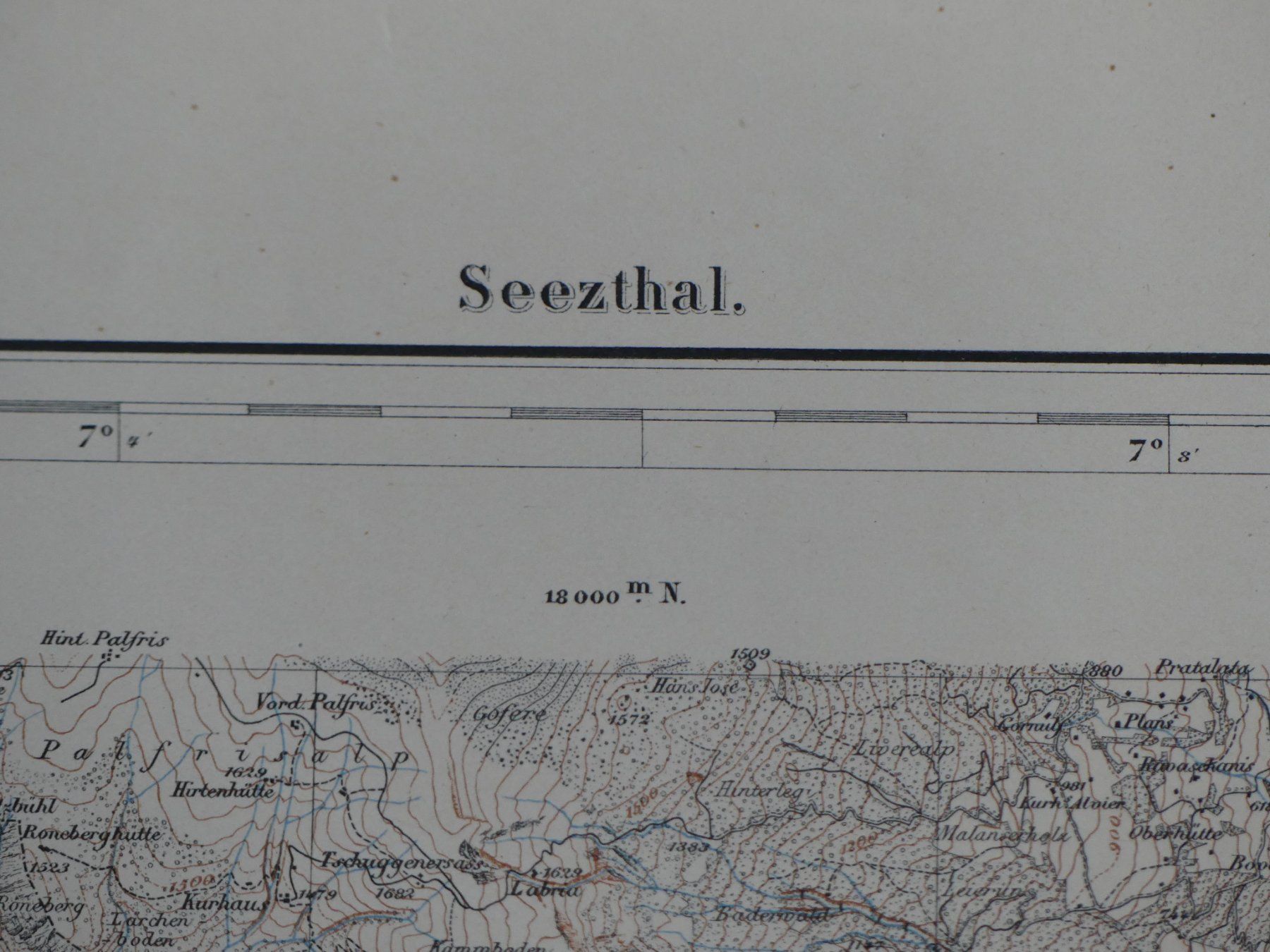Cartine & Atlanti: Landkarte Schweiz - Seezthal – Usato da Zürich venduto da haibide 1