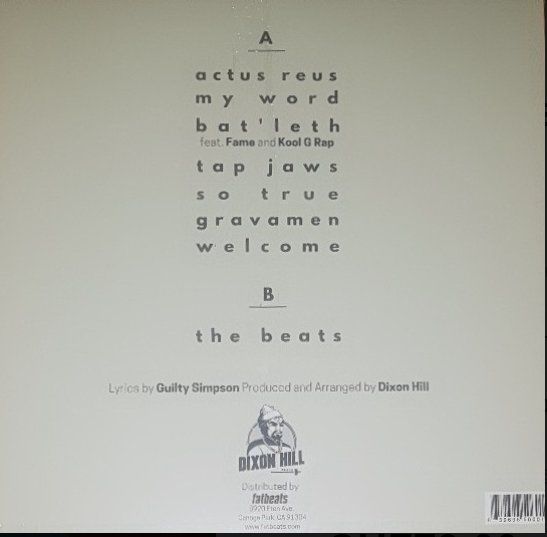 Dischi in vinile: Vinyle Guilty Simpson Actus Reus - Comme Neuf – Usato da Etoy venduto da vin_hss9 1
