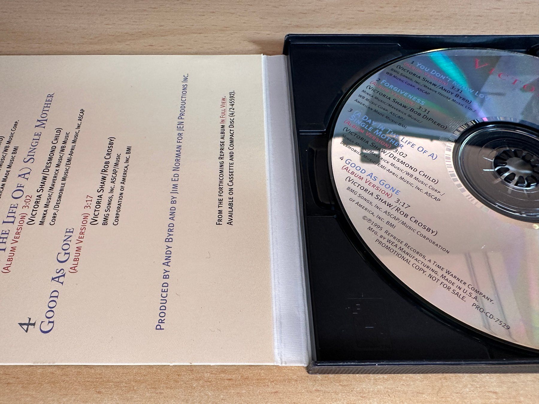 CD: Victoria Shaw – Sampler - Promo CD – Usato da Rikon im Tösstal venduto da Alpenmutz 2