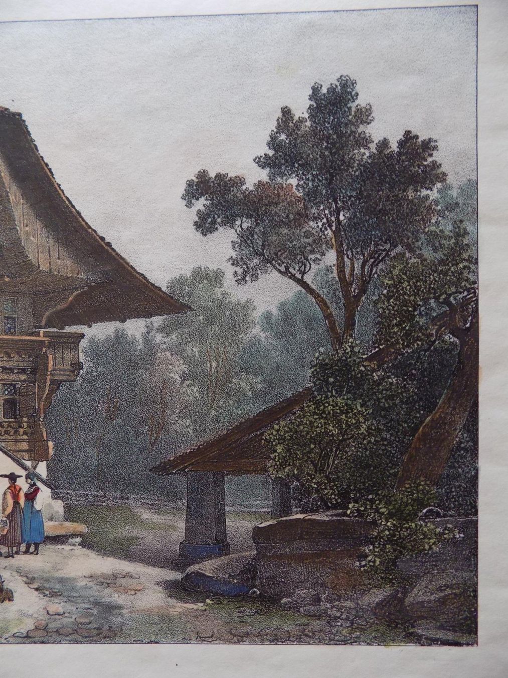 Gravures: Matten bei Interlaken koloriert – D'occasion à Risch par Antikfee 6