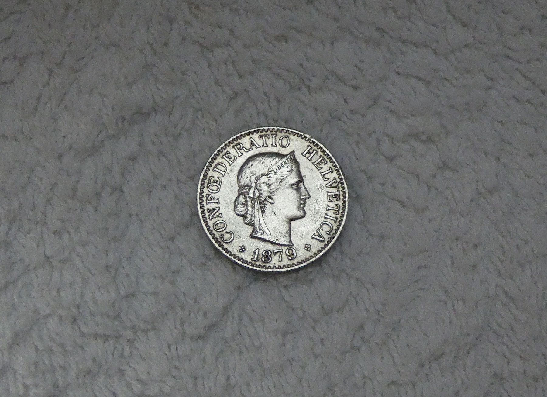 Tutti le monete: 10 centimes/rappen 1879 – Usato da Nyon venduto da Ilmi09