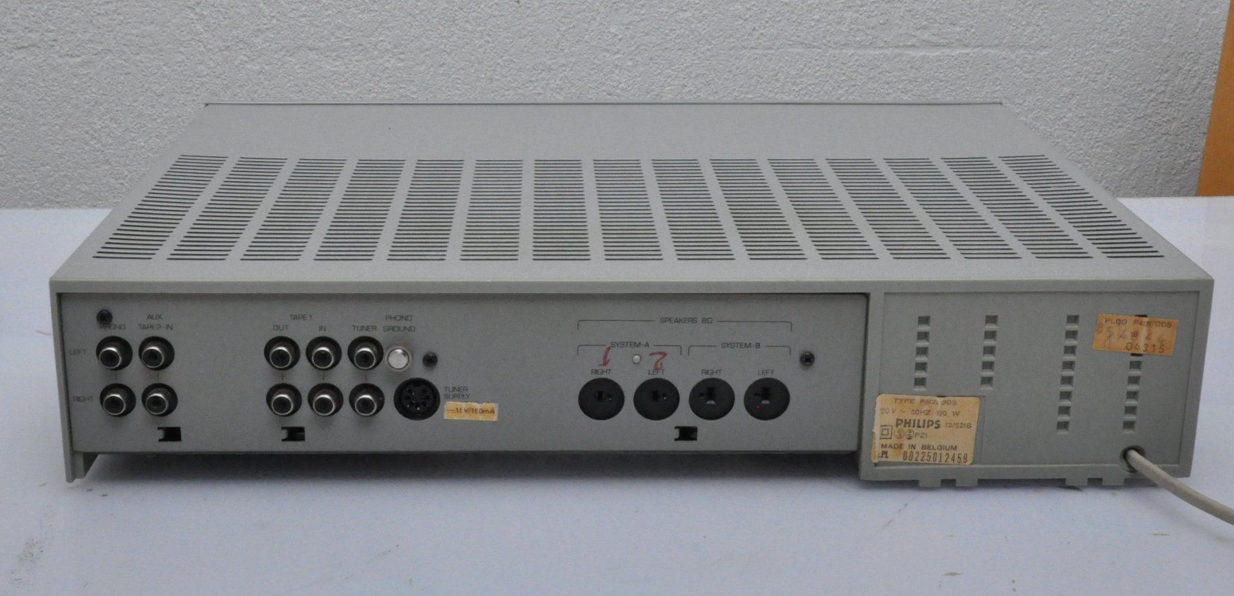 Philips Amplificatori: Philips F 4121 Vollverstärker – Usato da Oberglatt ZH venduto da Kumar2 2