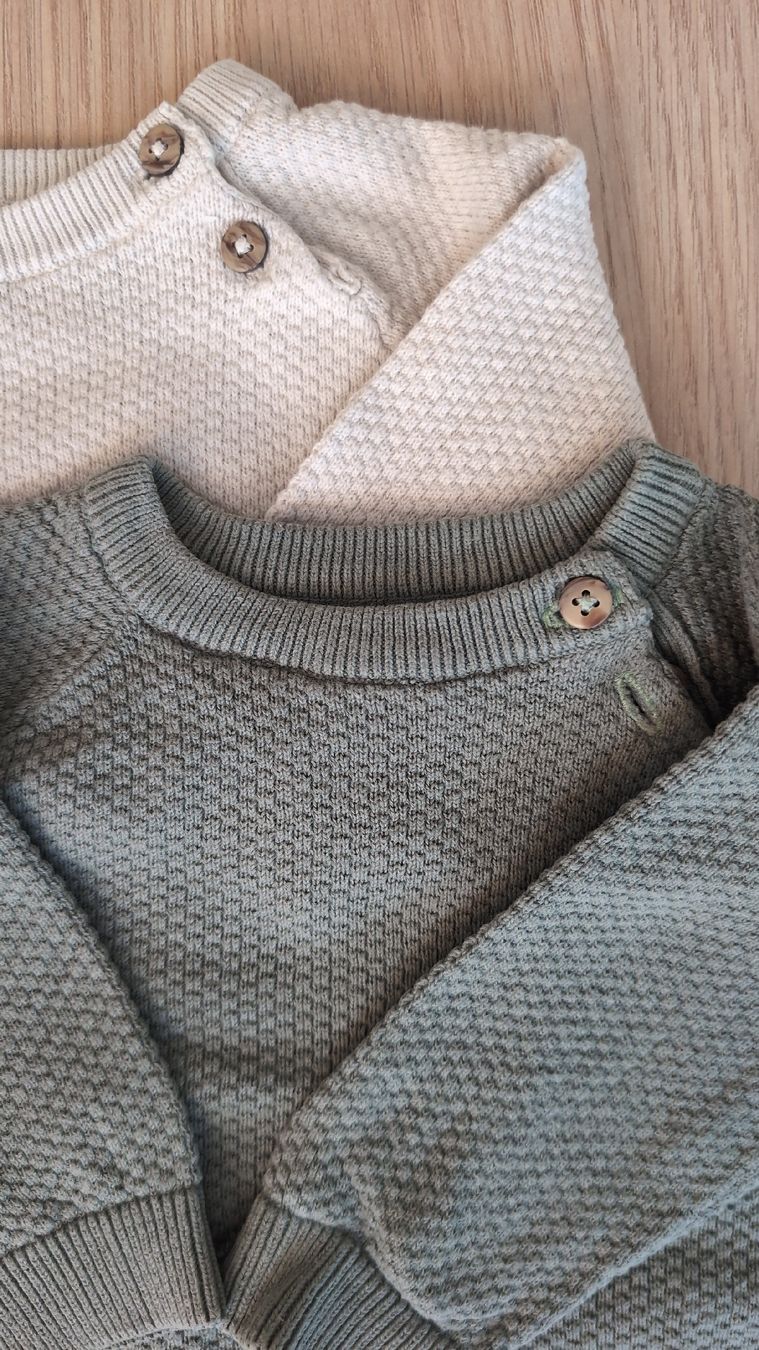 C&A Pullover & Sweatshirts: 2 Pullover C&A Grösse 68 grün und beige – Gebraucht aus Zürich von albalm 1