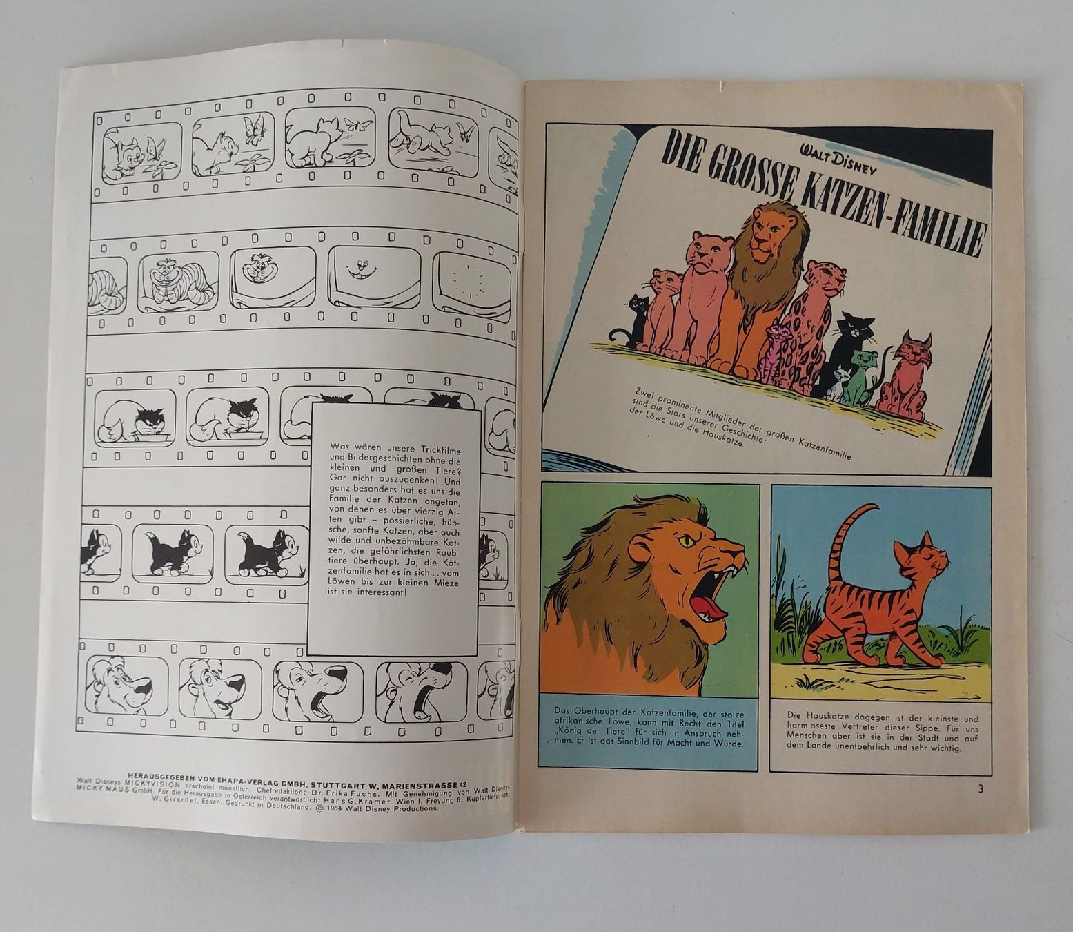 Fumetti: Mickyvision 1964 Nr. 8 Ehapa Verlag Comic – Usato da Schenkon venduto da Uhu007 1