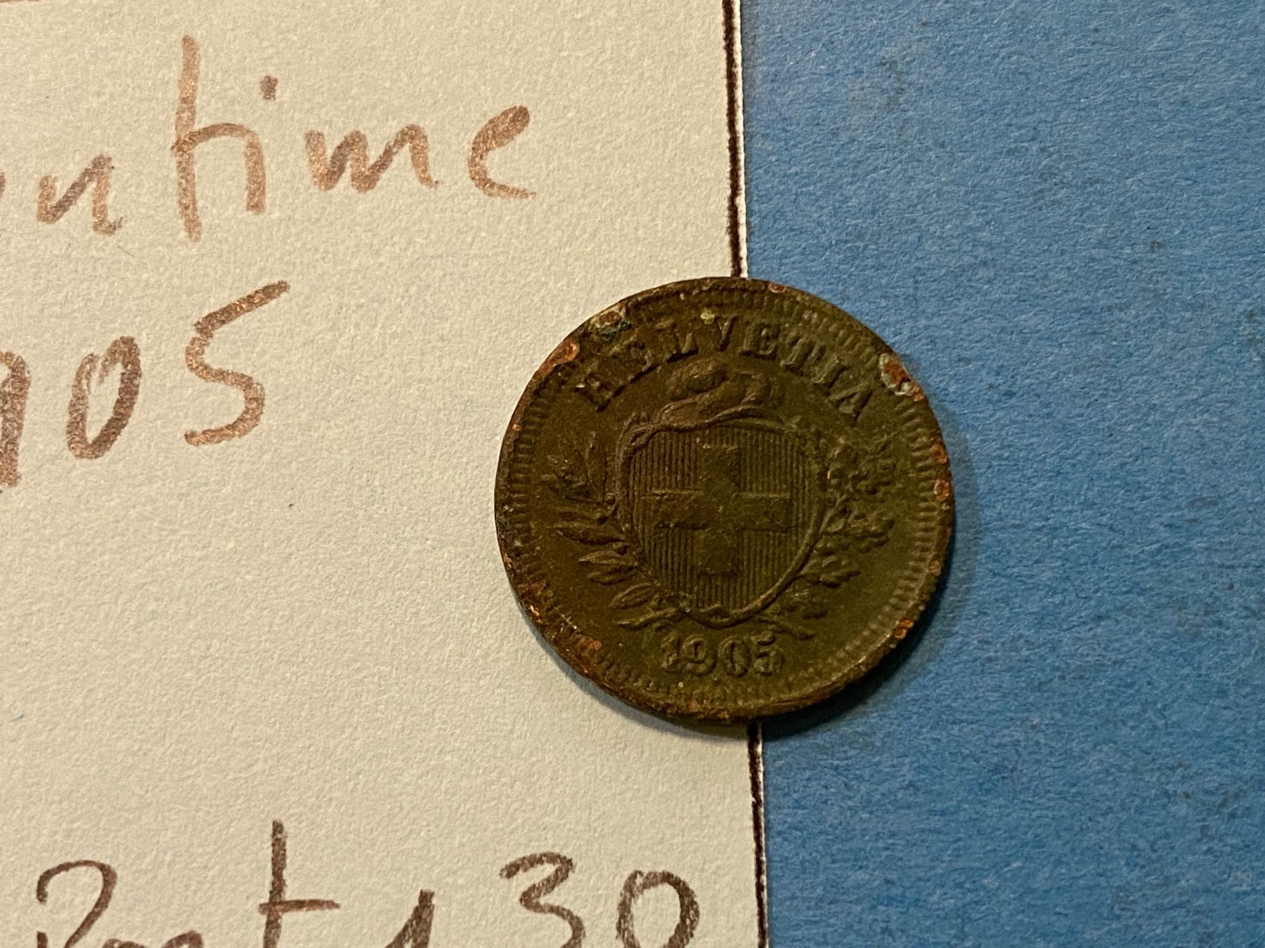 Tutti le monete: SUISSE : 1 CENTIMES 1905 – Usato da genève venduto da GEnumist 1