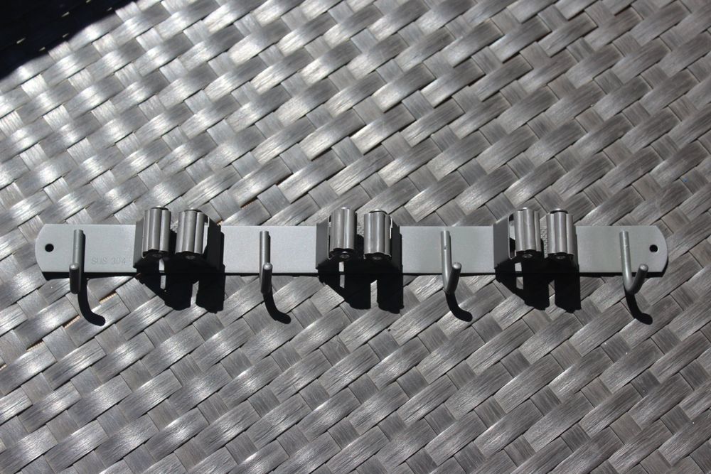 Besenhalter über Der Tür - Edelstahl-Aufhänger Für Besen & Mops