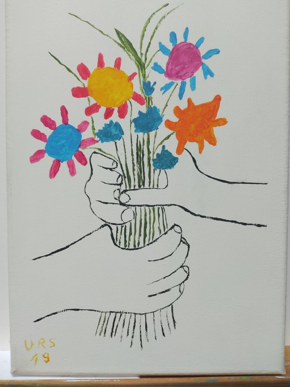 Dipinti: Oelbild 25cmx30cm Keilrahmen – Usato da Heimberg venduto da Hoerbi2