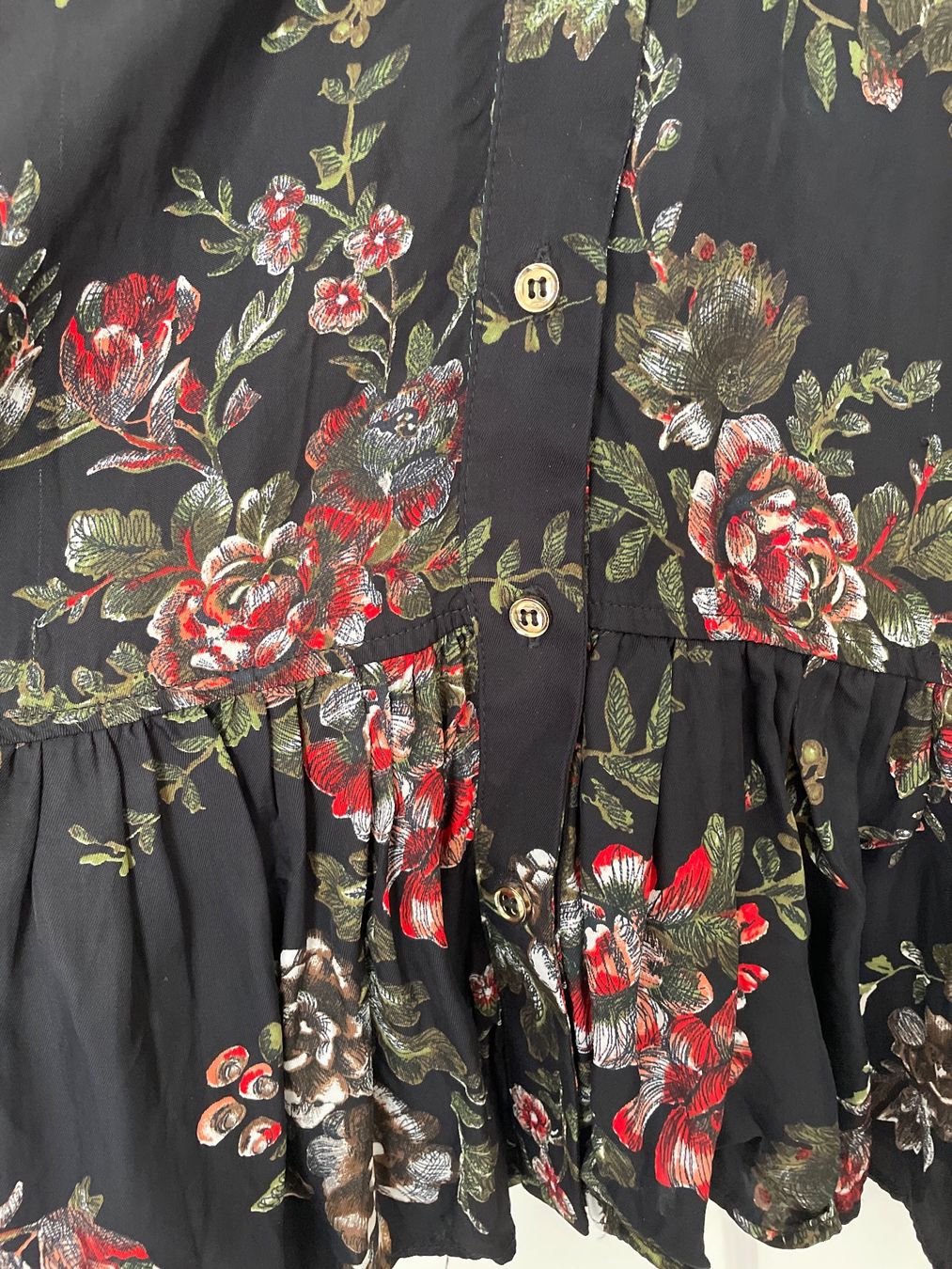 Mango Vestiti: Mango Kleid Grösse S mit Blumen Rosenmuster – Usato da St. Gallen venduto da Shazzz 9