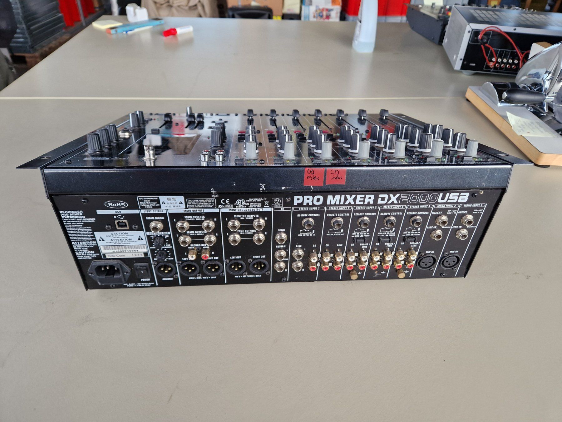 Behringer Console di mixaggio: Behringer Pro Mixer  DX-2000 USB  7 Kanal Mischpult – Usato da Wädenswil venduto da tome70 3