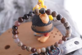Holz Versteinert   Kugel    Armband     Rausverkauf