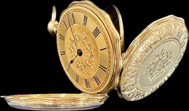 Rarität: Genfer Taschenuhr, 18 Kt. Gold; um 1910