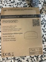 Monzana Deckenlampe ø30cm grau, MZDL30  - Neu, OVP!