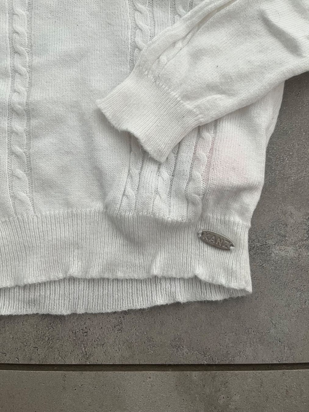 Maglioni & Felpe: Kanz, Strickpulli, Pulli, Zopfmuster, weiss, Gr. 62, NEU – Nuovo (secondo la descrizione) da Mollis venduto da Miss_Dresses 2