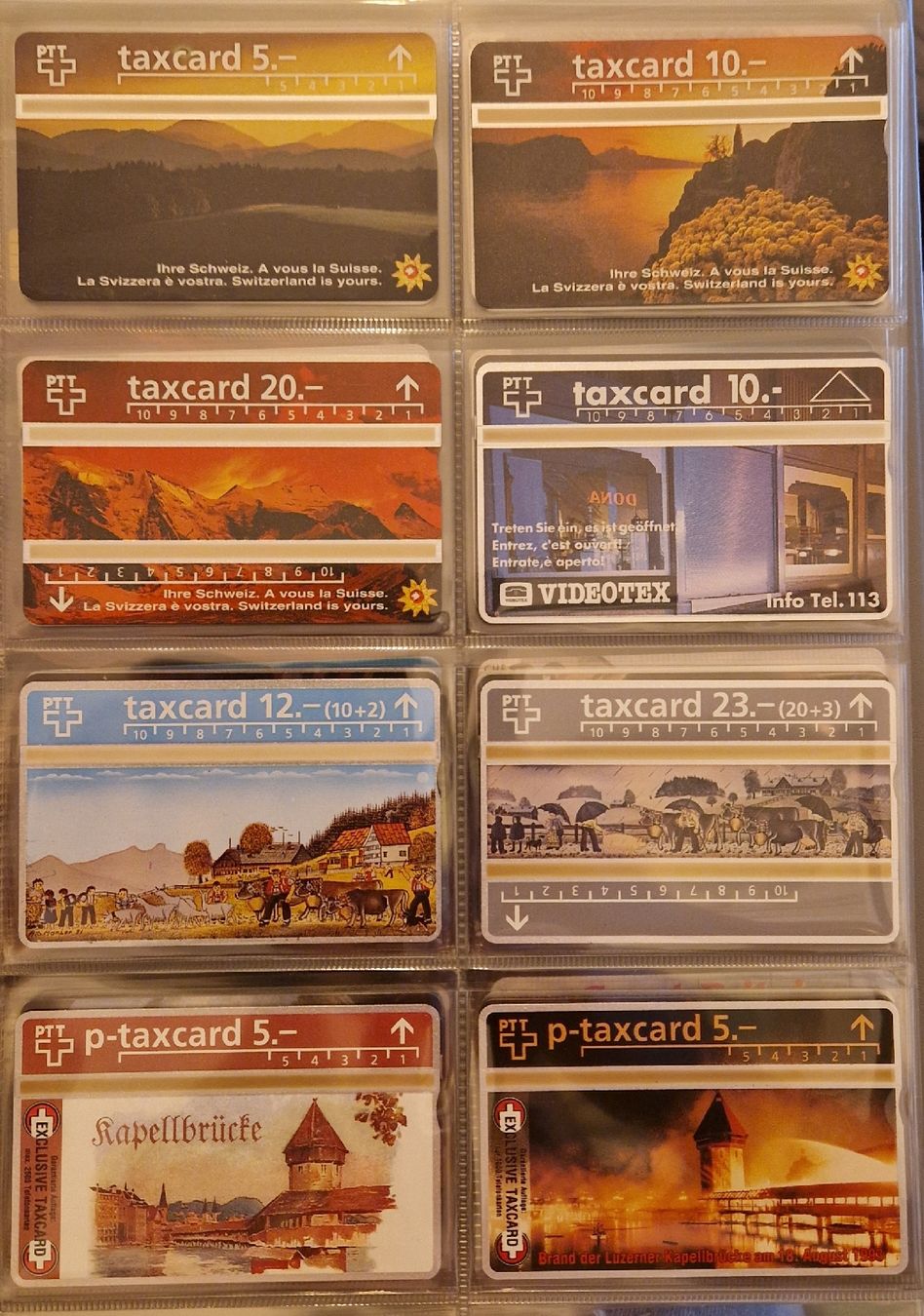 Album: Collection de 74 Taxcards – Nuovo e nell'imballaggio originale da Conthey venduto da babest70 5