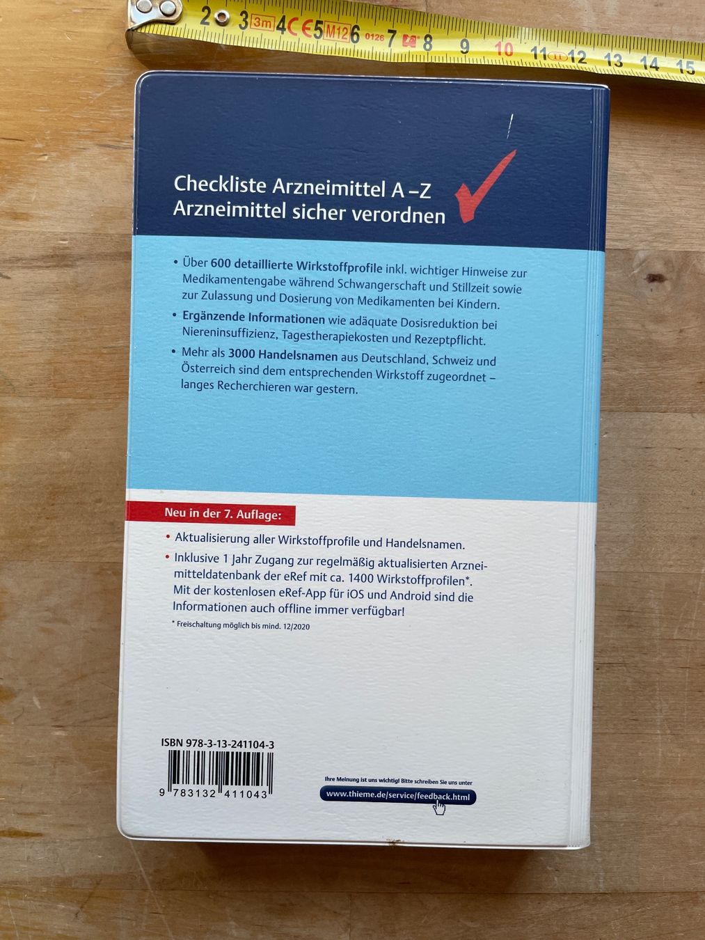 Libri: Checkliste Arzneimittel A-Z Thieme 7. Auflage – Usato da Sent venduto da ManuelB07 1