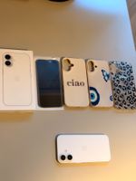 Apple iPhone 16 128GB white, 91% Akku ink. Hüllen & Folie